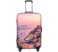 Aotmany Positano Napoli Italy - Copertura per bagagli da 45,7 a 81,7 cm, lavabile, con cerniera nascosta, per valigie con ruote, approvato TSA, Come nella foto, XL