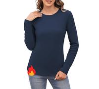 Aottori Maglia Termica Donna Elasticizzata Blu Scuro S