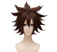 Aotu World Anmicius Parrucca Marrone Breve Soffice Strato Resistenza al calore Capelli sintetici Anime Costume Party Parrucche Cosplay ALS AMX