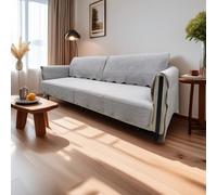 AOUHMN Fodera per divano in peluche con motivo jacquard, Fodere copridivani, Copridivano Angolare Universale, Divano Angolare con Penisola, Copridivano con supporto antiscivolo,Grigio,90 × 160cm