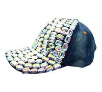 AOUJIAHUIA Visto Piccolo Cappello Pieno Perforato Cappello di Lingua di Anatra Cappello di Baseball ad Acqua in Versione Coreana Cappello Primavera Autunno Estate Cappello da Sole (Cowboy Blu Chiaro)
