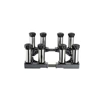 Aouoeeo Base Lavatrice Base di Supporto per Lavatrice, Frigorifero Regolabile per asciugatrice e lavastoviglie, Lunghezza/Larghezza 40-65 cm