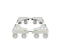 Aouoeeo Base Lavatrice Base di Supporto per Lavatrice Supporto Regolabile Frigorifero Staffa antiruggine Lunghezza/Larghezza 40 68 cm Aria