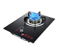 Aouoeeo Piano Cottura a Gas, Cucina a Gas con bruciatore, Piano Cottura a Tripla Corona da 4,2 kW, Integrata in vetroceramica Nera con Forno a microonde