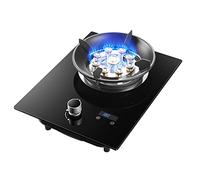 Aouoeeo Piano Cottura a Gas, Fornello a Gas con bruciatore Fornello a Gas con bruciatore Piano Cottura da Tavolo Piano Cottura a Gas Naturale Propano temperato Nero