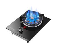 Aouoeeo Piano Cottura a Gas, Fornello a Gas con bruciatore, Piano Cottura a Gas da 33 cm, Piano Cottura da Incasso per Cucina Domestica, 7,2 kW, Nove cavità, Fiamma Forte