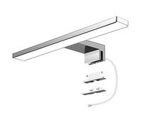 Aourow Lampada Applique da Specchio a LED 5W 500 Lumen, 30cm Bianco Freddo 6000K, Impermeabile IP44, Armadio Lampada da Bagno,Faretto 230V