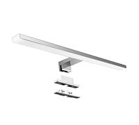 Aourow Lampada Specchio a LED/Lampada Specchio Bagno 10W 820lm 40cm Bianco Neutro 4000K,IP44 230V,Lampada LED Armadio in Acciaio al Nichel-Cromo,Lunghezza Prodotto:400mm
