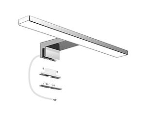 Aourow LED Lampada da Specchio 5W,Luce Specchio Bagno Bianco Neutro 4000K,Specchio Armadio Lampada da Bagno,Luce per Trucco,Lunghezza 30cm,230 V IP44,500lm