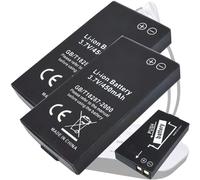 Aousavo (2 PCS) 450 mAh, aumento della capacità del 28%, batteria di ricambio compatibile con cuffie TV senza fili SIMOLIO, SM-823, SM-823D, SM-823D Pro, SM-824D1, SM-824D2, SM-828D1, SM-828D2