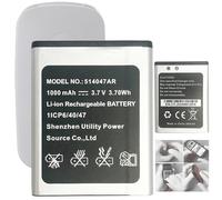 Aousavo 514047AR Batteria di ricambio 514047AR compatibile con Pa-na-sonic KX-TU446, KX-TU446/4, KX-TU456, KX-TU456EXCE, KX-TU466EXBE, KX-TU466EXWE SeniorenTelefono 514047AR Telefono Batteria