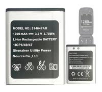 Aousavo 514047AR - Batteria di ricambio 514047AR, compatibile con Pa-na-sonic KX-TU446, KX-TU446/4, KX-TU456, KX-TU456EXCE, KX-TU466EXBE, KX-TU466EXWE Senioren Cellulare 514047AR