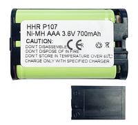 Aousavo HHR-P107 batteria di ricambio compatibile con telefoni senza fili Pa-nasonic P107 HHR-P107 batteria