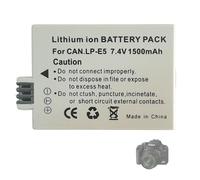 Aousavo LP-E5 - Batteria di ricambio compatibile con Canon EOS 1000D, EOS 500D, EOS 450D, Kiss X3, Kiss X2, Kiss F, Rebel T1i, Rebel XS, Rebel Xsi