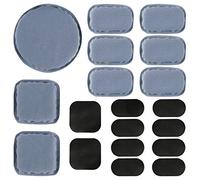 Aoutacc Cuscinetti per Casco Airsoft universali, Kit di Imbottitura in Schiuma di Ricambio per Casco 19 Pezzi/Set Set tappetini Accessori per Casco Fast/Mich/ACH/USMC/PASGT (Memory Foam, Gray)