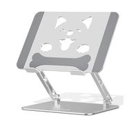 Aoviho Supporto per computer portatile, supporto per PC, ergonomico, regolazione continua dell'altezza e dell'angolo, migliora la postura, allevia il mal di schiena, gobbo, spalle rigide, antiscivolo