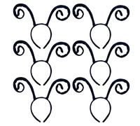 AOVNA Confezione da 5 cerchietti per capelli con antenna a farfalla, colore nero, per travestimenti, cosplay, accessori per feste