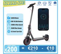 AOVOPRO AP07 Scooter elettrico 600W Potenza massima istantanea 31KM/H 36V10.5Ah 35KM con indicatore di direzione Assorbimento degli urti EScooter AP07