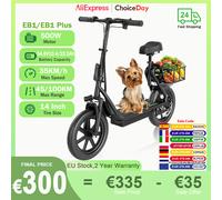 AOVOPRO EB1/EB1 PLUS 500W Scooter elettrico 54.6V10.4Ah/22.5Ah Batteria di grande capacità 45/100KM Lungo raggio 35 km/h 14 pollici EScooter