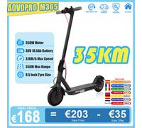 AOVOPRO M365 Scooter elettrico per adulti 350W 36V10.5Ah 31KM/H 35KM Pneumatico resistente alla puntura da 8,5 pollici a lungo raggio con APP Kick EScooter M365