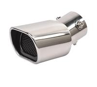 AOWIFT Scarico posteriore della gola coda dell'automobile, silenziatore posteriore del tubo di scarico del tubo di scappamento per Smart 453 Fortwo Forfour 2015-2020, in acciaio inossidabile, Silver1