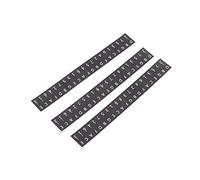 AOWINHIT Adesivi Kalimba a 17 Tasti, Design Sottile e Lucido per Memorizzare Facilmente le Note, Ideali per Principianti, Confezione da 3, 5 X 0,7 Pollici (Nero)