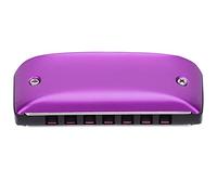 AOWINHIT Armonica a Bocca Mini Blues Colorato a 7 Fori per Principianti e Adulti - Strumento a Fiato Durevole Magnalium (Viola)
