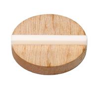 AOWINHIT Biscotto di Ricambio per Risonatore per Chitarra Biscotto di Legno D'acero con Sella in Osso di Bue per Risonatore a Cono Singolo GK999B Migliora il Suono della Tua Chitarra con