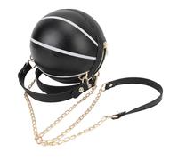 AOWINHIT Borsa a Tracolla Singola da Basket Borsa Dal Design Alla Moda per Viaggi di Shopping Scolastico Capacità Capiente (Nera)