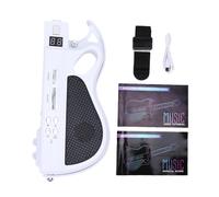 AOWINHIT Chitarra Elettrica per Bambini Pieghevole LED Illuminata 7 Suoni BT Ricaricabile per Appassionati di Musica Materiale ABS (Bianco)