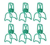 AOWINHIT Clip per Raccoglitori per Gattini, Bloccaggio Forte, 100 Pezzi | Metallo resistente, design scavato, ideale per documenti, appunti, ricevute, borse