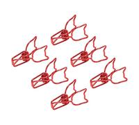 AOWINHIT Clip per Raccoglitori per Gattini, Bloccaggio Forte, 100 Pezzi | Metallo resistente, design scavato, ideale per documenti, appunti, ricevute, borse