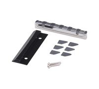 AOWINHIT Cuscino per Chitarra con Sfera Rotante Supporto per Corde per Dado per Chitarra in Acciaio Inossidabile con Rulli per Chitarra Elettrica Pickup HSS Lunghezza 43 Mm Argento