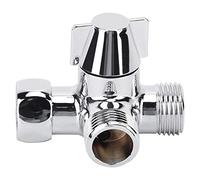 AOWINHIT Deviatore Acqua a Tre Vie Robusto Connettore in Ottone per Doccia e Bidet G1/2 "Separatore Acqua WC Splitter per Rubinetto