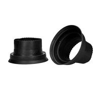 AOWINHIT di Smorzamento della Copertura Impermeabile Dell'altoparlante Suono Silenzioso per Audio per Auto Cuscinetto Isolante Waterguard in Silicone da 2 Pezzi (Nero)