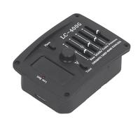AOWINHIT Equalizzatore a 4 Bande di Chitarra Acustica EQ Preamps Piezo Pickup System System LC400G per Studio Stage Practice Dureble Plastic