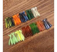 AOWINHIT Esche Artificiali da Pesca da 55 Mm, Esche Artificiali con Coda a T Vibrante e Morbida, Attirano i Pesci Durante la Pesca, Ideali per i Pescatori, Materiale PVC, 110 Pezzi