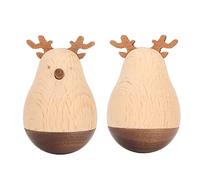 AOWINHIT Giocattolo in Legno di Cervo Wobbler, Design Simpatico Personaggio | Materiale premium, Ideale per la casa, Ottimo per i bambini, Decorazione vivace
