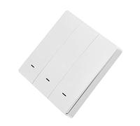 AOWINHIT Interruttore della Luce Intelligente Pannello a Parete Pulsante Elegante per L'automazione Domestica AC 100-240 V Adatto per L'arredamento Moderno (3 vie)