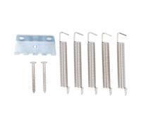 AOWINHIT Kit a Vite Ad Artiglio a Molla Tremolo Elettrico, Glossy Acciaio Inossidabile per le Parti del Ponte Tremolo Liscio