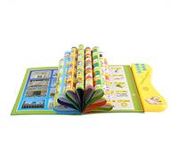 AOWINHIT Libro Educativo di Apprendimento Arabo, Giocattolo di Lettura Interattivo per Bambini Sopra i 3 Anni con Penna di Apprendimento