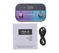 AOWINHIT MOOER Processore Multieffetto Pedale Effetto Chitarra Basso 128 Effetti per Chitarra 21 Effetti per Basso 40 Groove per Batteria 10 Metronomi Looper Anni '80 Registrazione USB