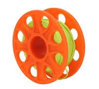AOWINHIT Mulinello da Immersione con Filo Verde Fluorescente e Gancio a Doppia estremità 30 M Ideale per gli Sport Subacquei Plastica Resistente e Rame Arancione