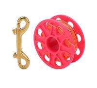 AOWINHIT Mulinello per Immersioni Subacquee da 30 M con Filo Arancione Fluorescente per un Facile Avvolgimento e manovrabilità Nelle attività di Immersione in Acque Fredde (Rosa)