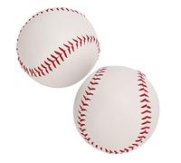 AOWINHIT Palline da Allenamento per Softball 2 Pezzi da Baseball in Pelle PU di Alta qualità per Giovani e Principianti