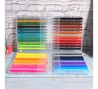 AOWINHIT Pennelli per Acquerello Set di 48 Colori con Punta | Non tossico, punta fine, presa comoda, per dipingere, disegnare, fare artigianato