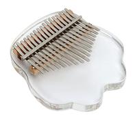 AOWINHIT Pianoforte Kalimba Trasparente a 17 Tasti con Suono Chiaro e Design Ergonomico per Bambini e Principianti in Acrilico e Acciaio Inossidabile