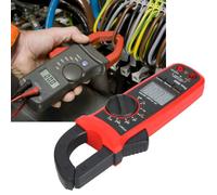 AOWINHIT Pinza Amperometrica Digitale con funzionalità True RMS | Test di corrente CA e CC, spegnimento automatico, ampio utilizzo, dimensione della ganascia da 28 mm