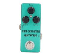 AOWINHIT Pistal di Effetto Overdrive, Lega di Alluminio Blu, Pedale degli Effetti della Chitarra Elettrica con Manopole di Controllo del Tono del Livello di Azionamento Adatte per 1/4