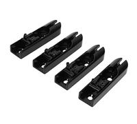 AOWINHIT Ponte per Basso Elettrico Ponte per Chitarra Individuale a 4 Corde Regolabile in Metallo Durevole per Tutti i Bassi Elettrici a 4 Corde (Nera)